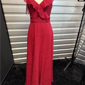 Elegant Red Evening Dress